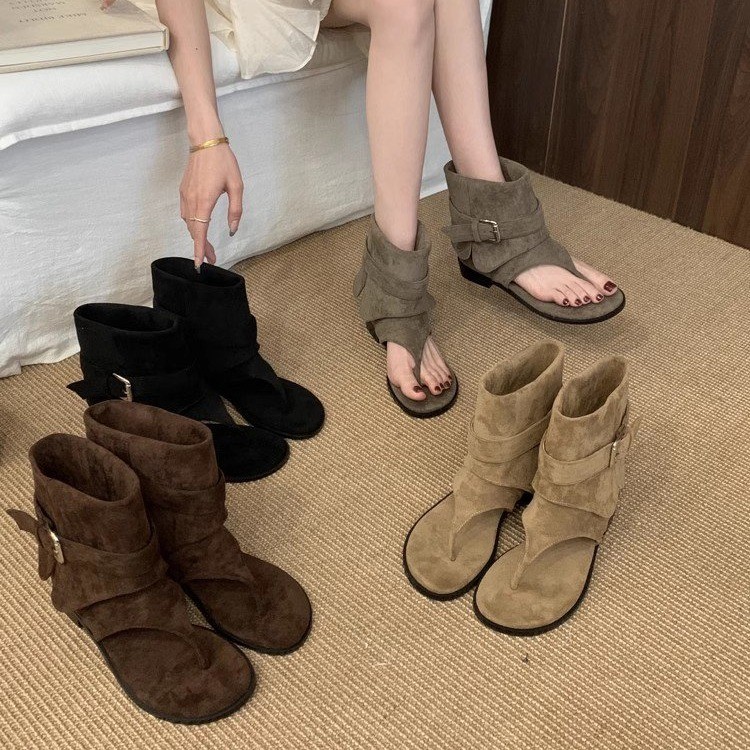 Street Fashion Rome 2025 - Neue 2025, Sommer Frauen Sandalen Stiefel