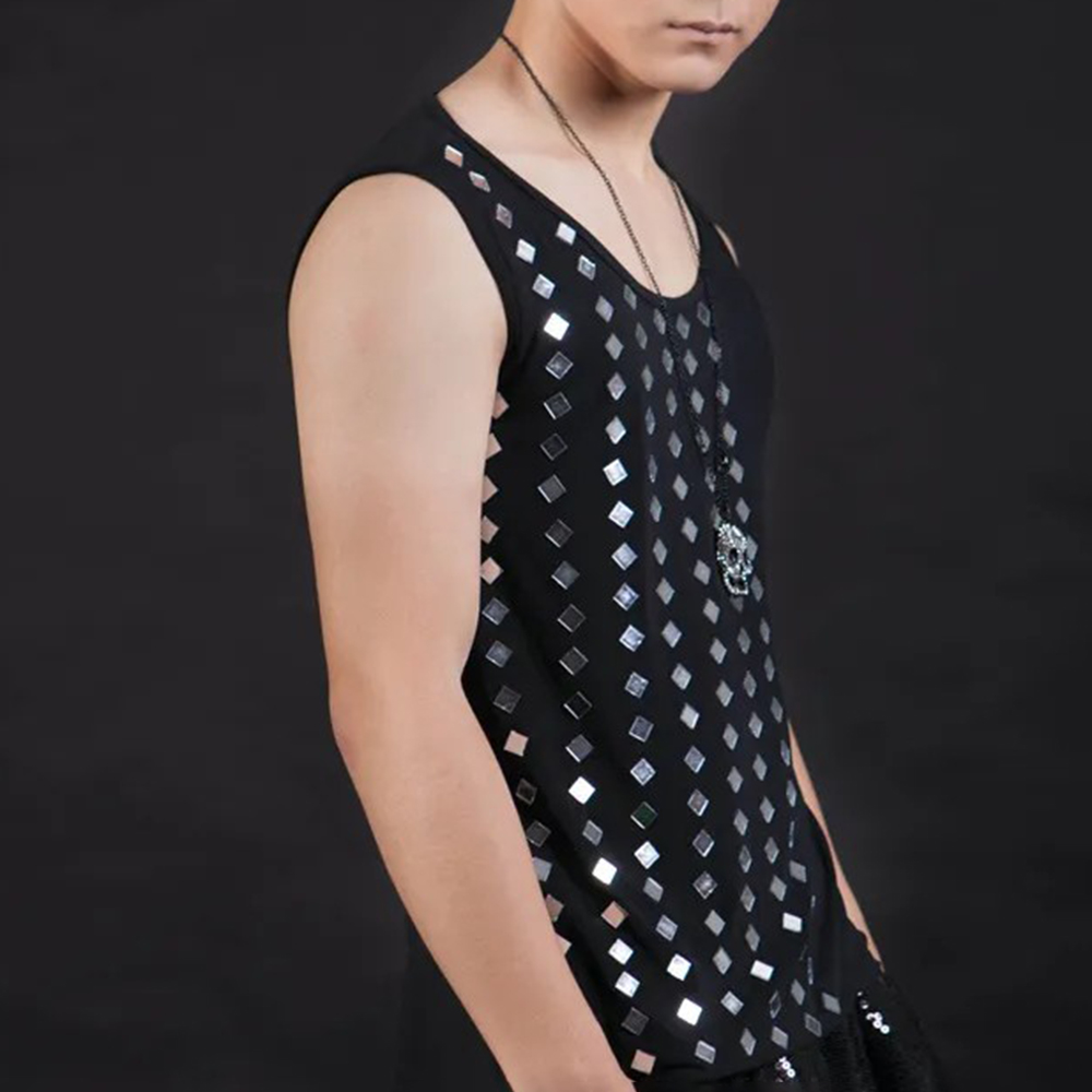 Street Fashion Trends 2026 - 2026 Sommer Neue Herren Pailletten Weste