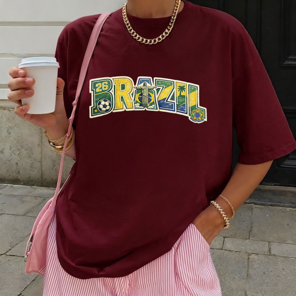 Brasilien 2026 Fußball-T-Shirt – Street Fashion Brazil Bewertung und Preis