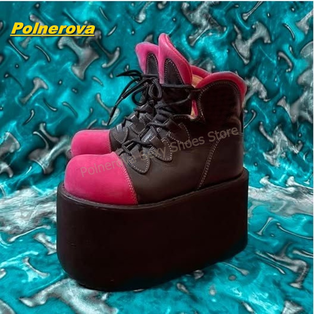 Y2K Punk Plateau-Stiefel in Mi – Street Fashion Y2K Bewertung und Preis