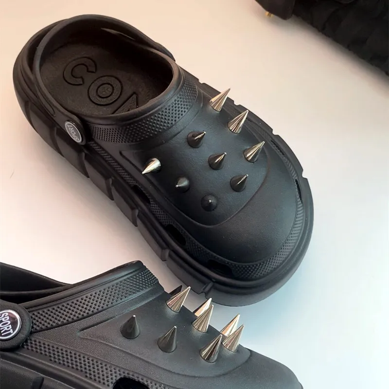 Y2K Stil Nietenloch Schuhe Dam – Street Fashion Y2K Bewertung und Preis