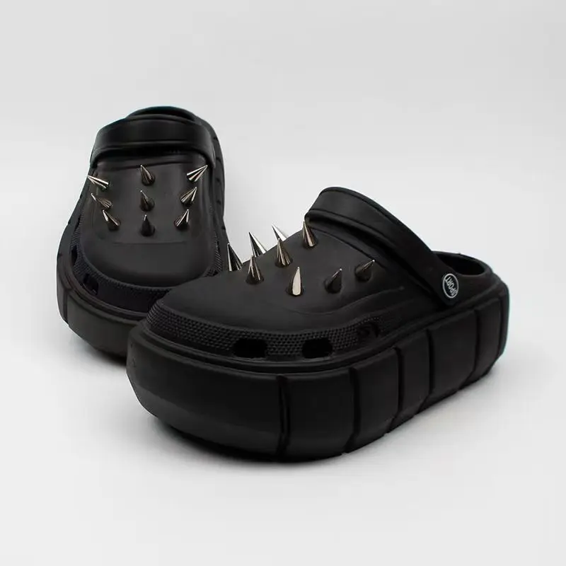 Y2K Stil Nietenloch Schuhe Dam – Street Fashion Y2K Bewertung und Preis