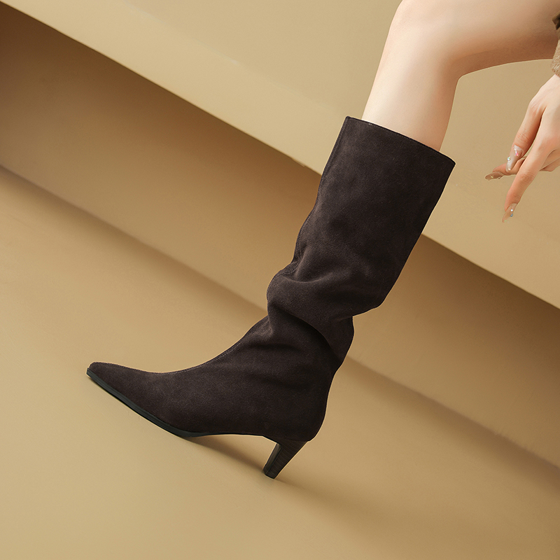 2025 neue Frauen Schuhe Knieho – Street Fashion Rome 2025 Bewertung und Preis