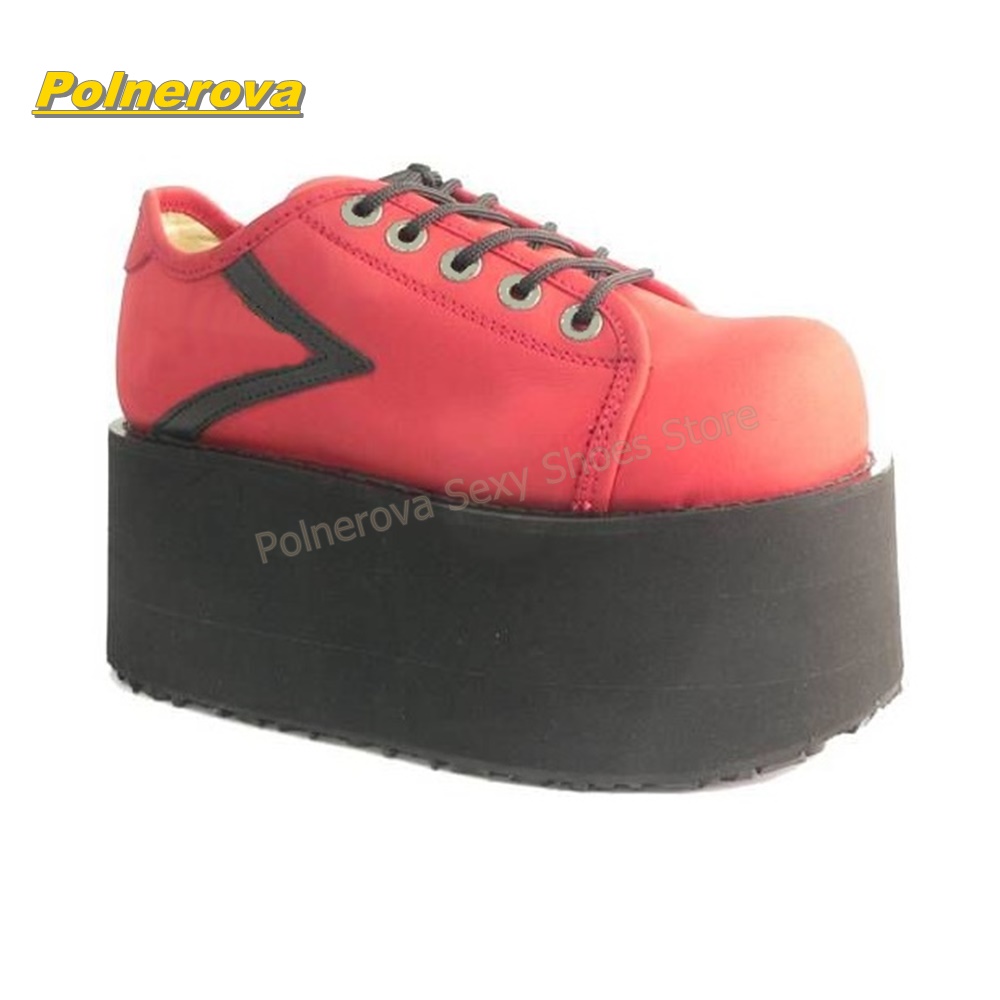 Hot Pink Regenbogen-Schnürsenk – Street Fashion Y2K Bewertung und Preis