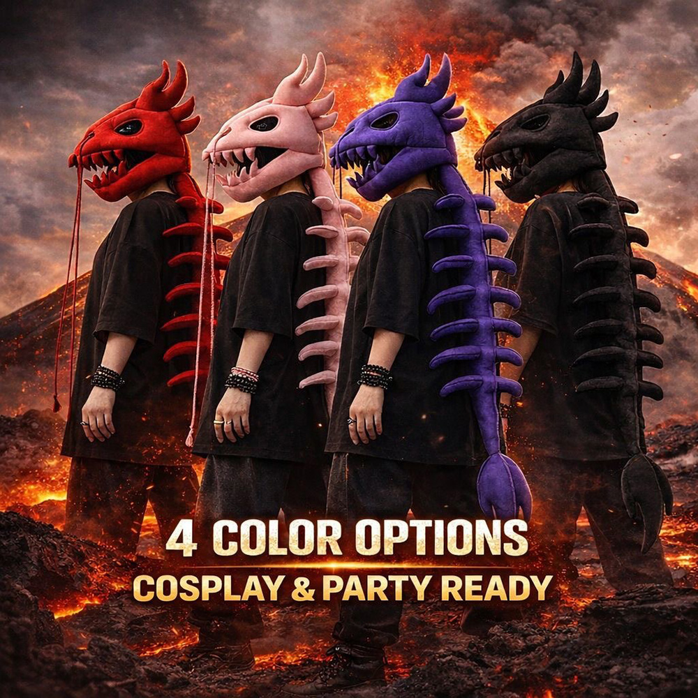 Drachen-Schädel-Säulen-Plüschh – Street Fashion In Chinese Bewertung und Preis