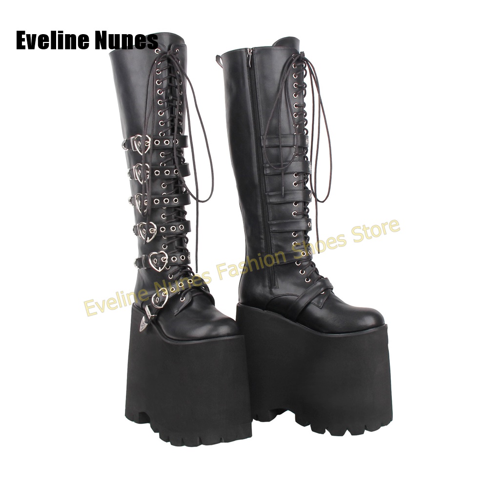 Y2K Gothic Lolita Hohe Plateau – Street Fashion Y2K Bewertung und Preis
