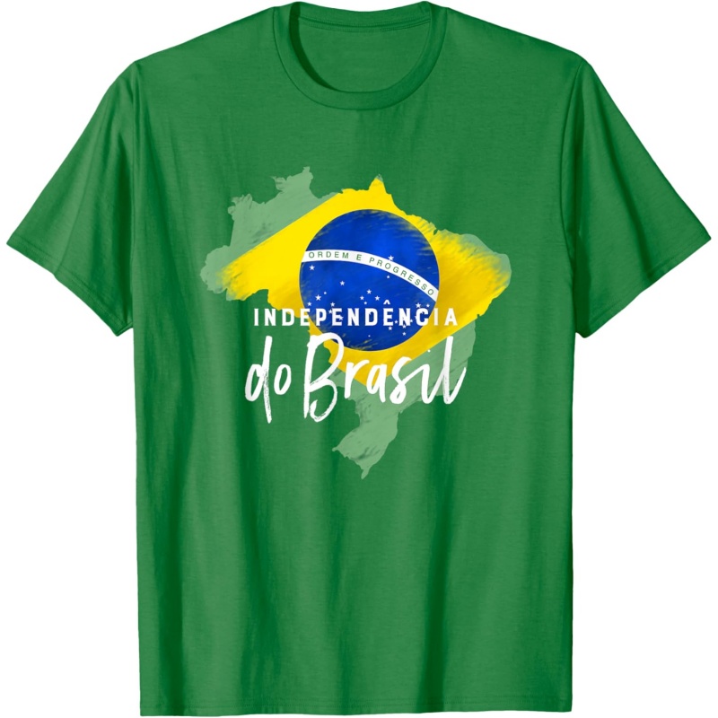 3D Gedruckt Brasilien Musik T- – Street Fashion Brazil Bewertung und Preis