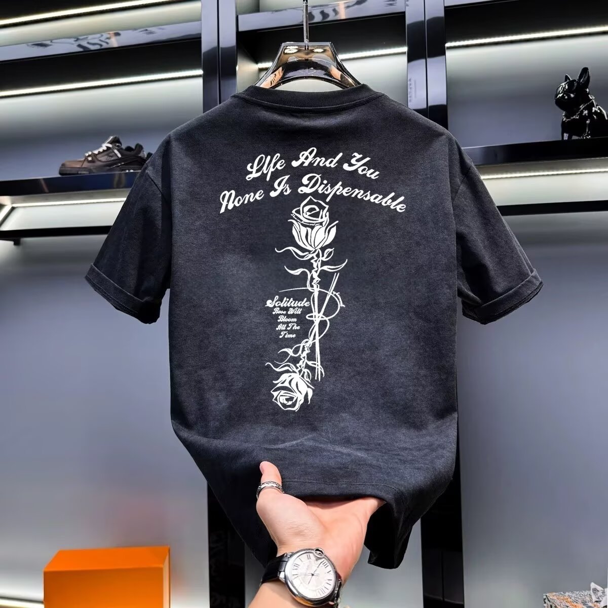 Sommer-Herren-Khaki-T-Shirt, h – Street Fashion In Chinese Bewertung und Preis